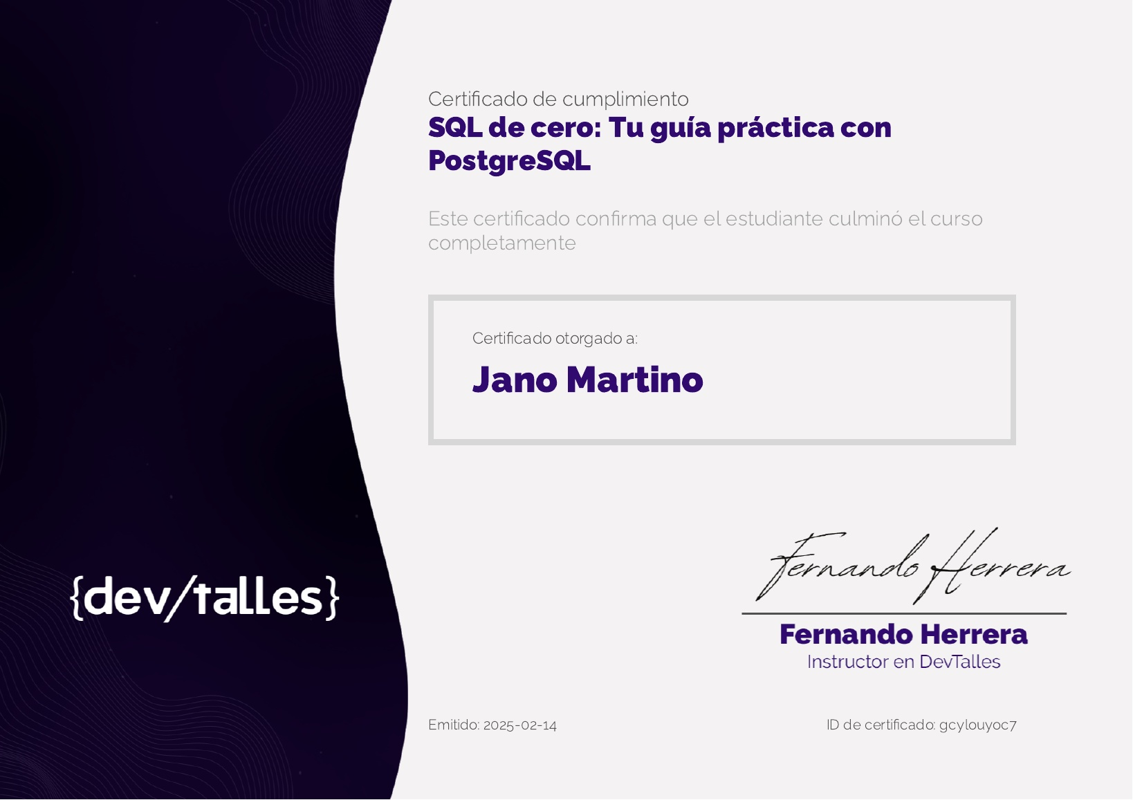 certified